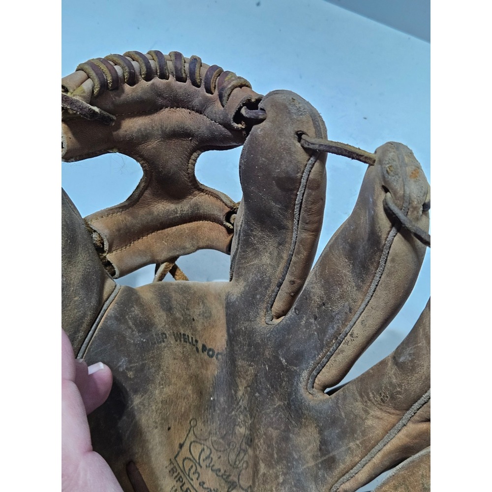 Vintage Rawlings MM9 Pro Design Triple Crown Winner Baseball Glove USA - Picture 10 of 12